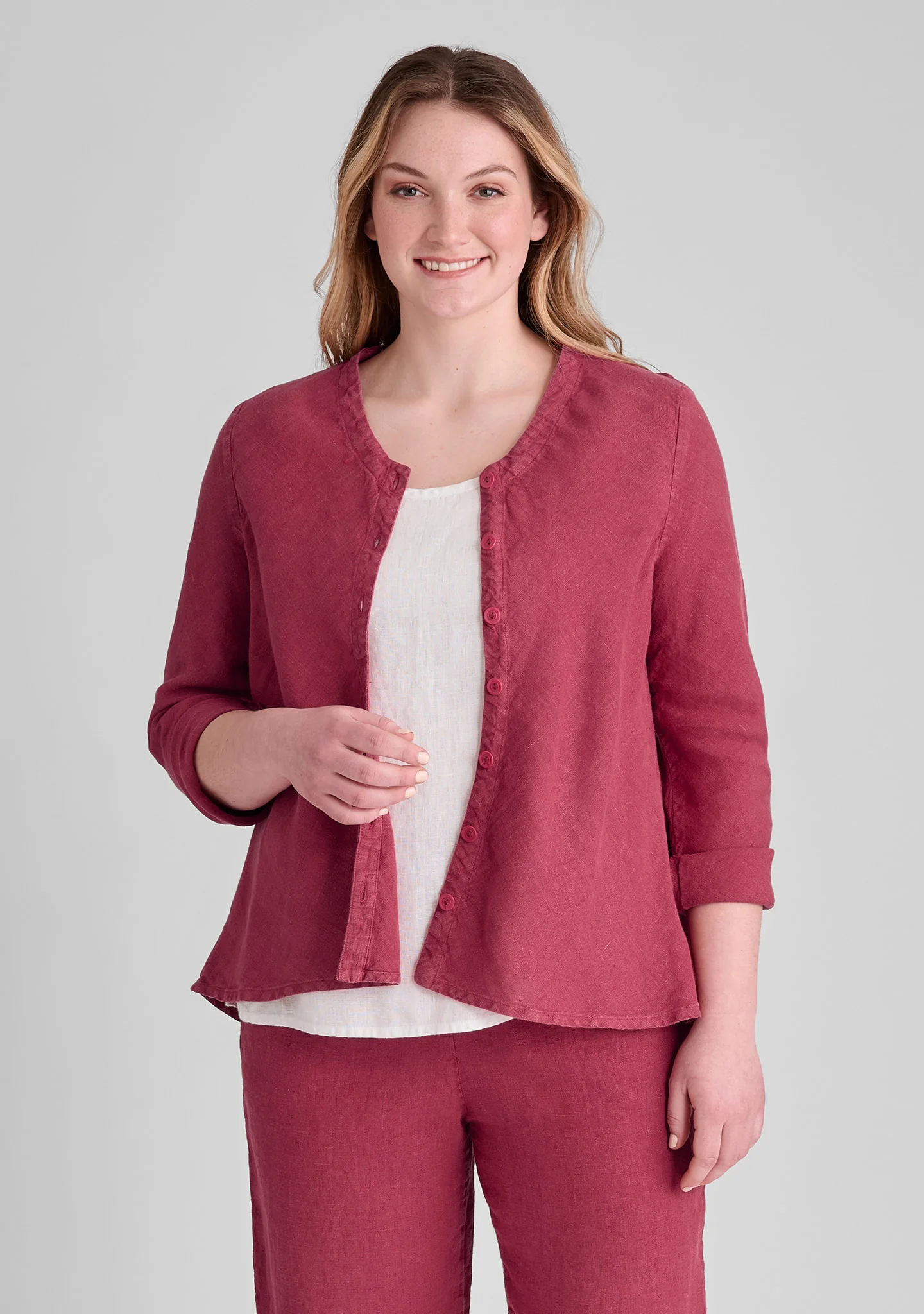 Beneficial Blouse - Linen Cardigan - FINAL SALE - Image 3