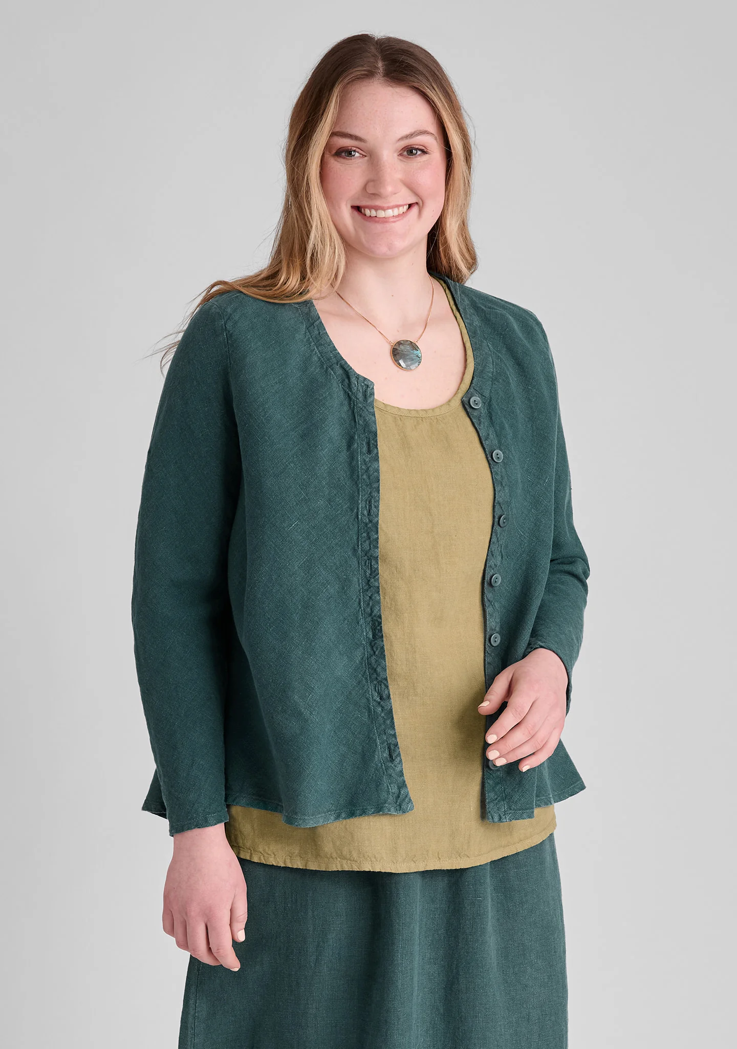 Beneficial Blouse - Linen Cardigan - FINAL SALE - Image 4