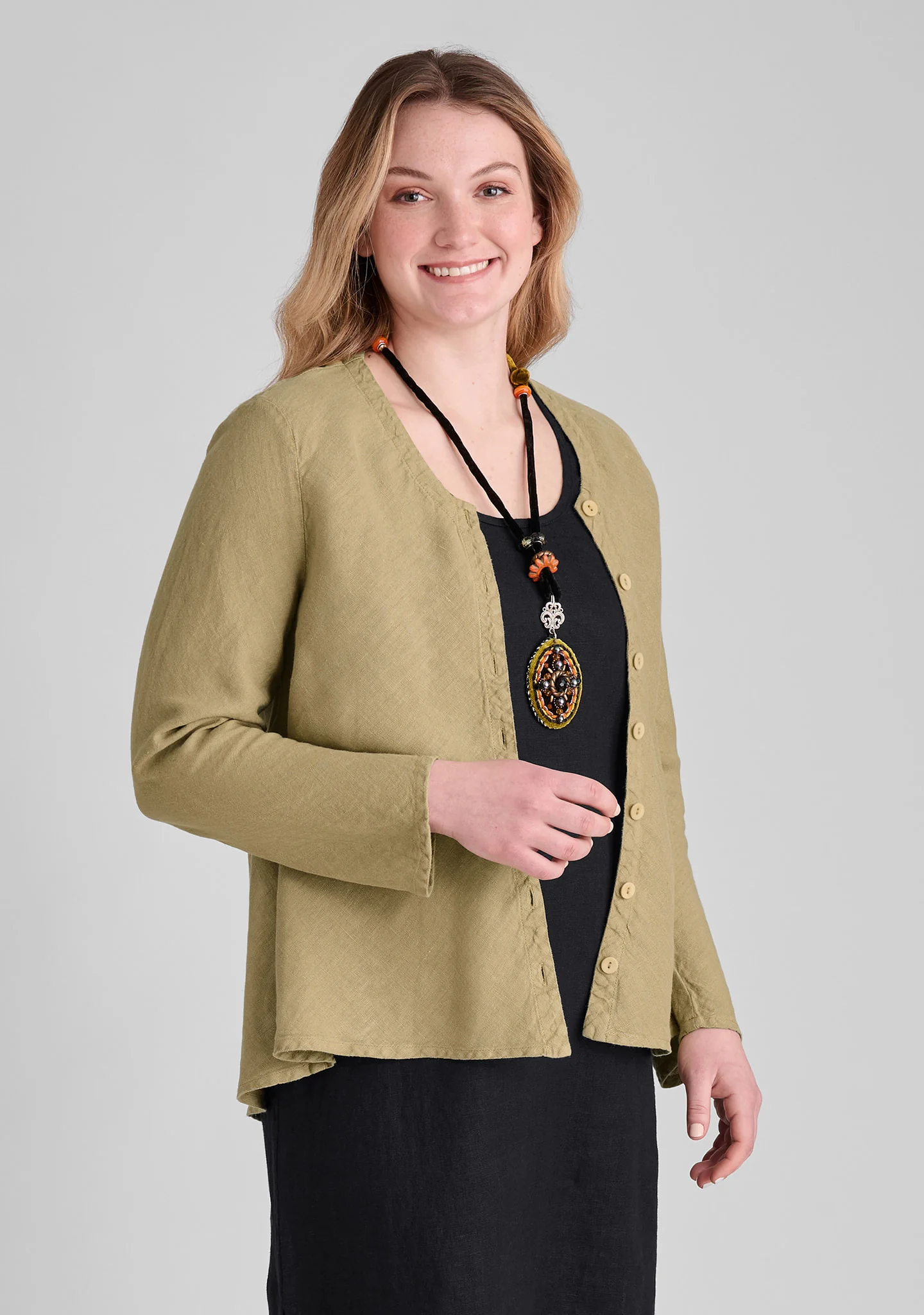 Beneficial Blouse - Linen Cardigan - FINAL SALE - Image 6