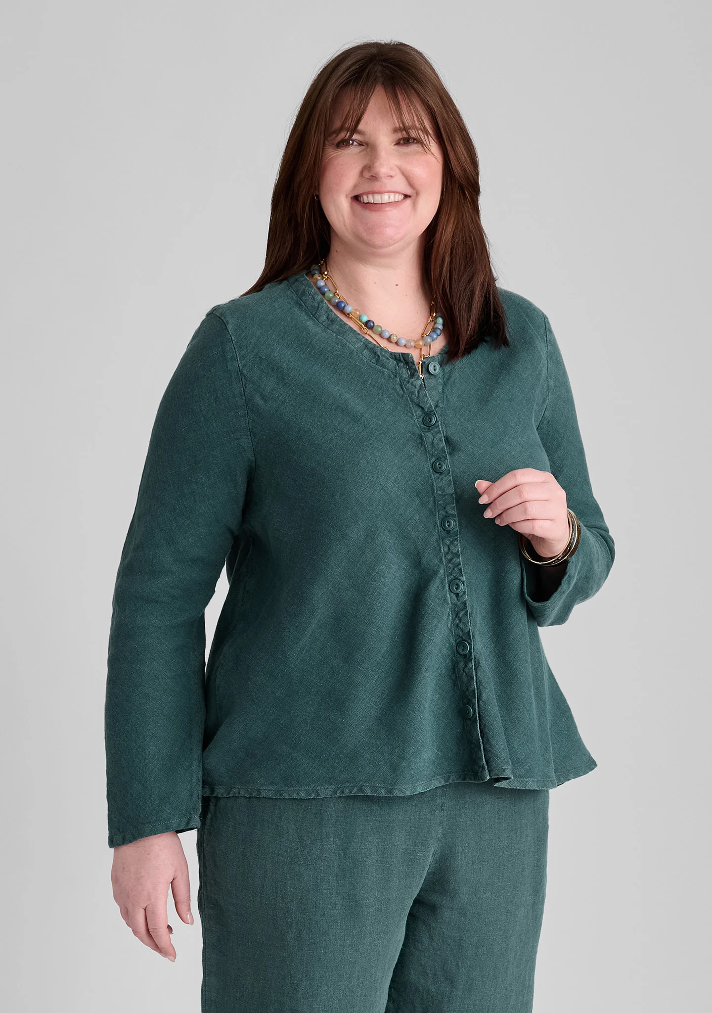 Beneficial Blouse - Linen Cardigan - FINAL SALE - Image 8