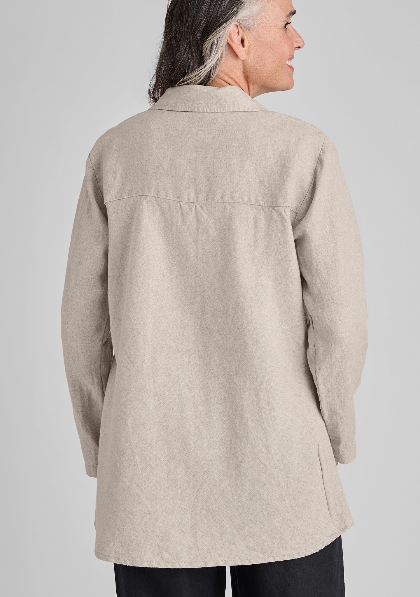 Bias Back Shirt - Linen Shirt - FINAL SALE - Image 10