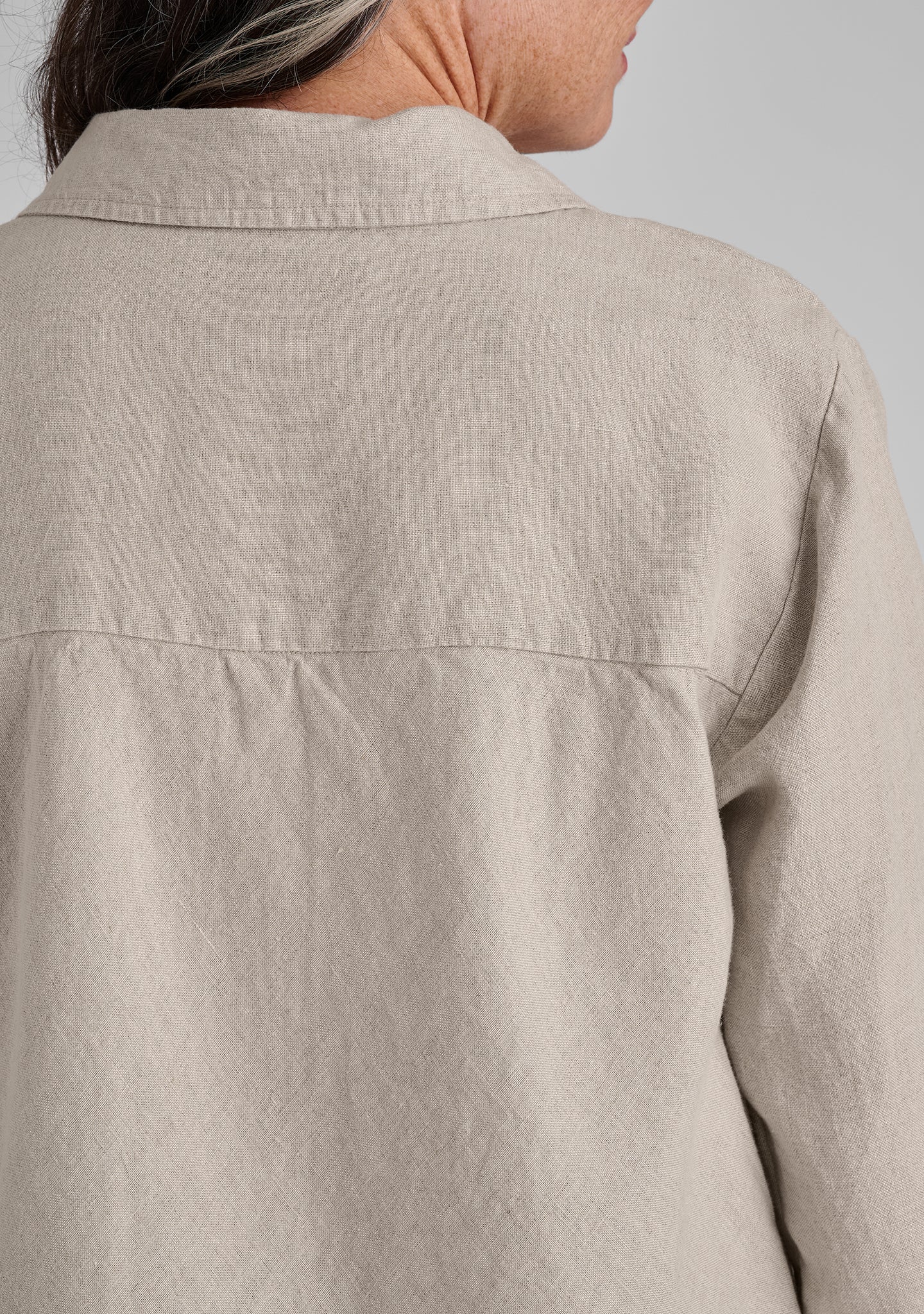 Bias Back Shirt - Linen Shirt - FINAL SALE - Image 11