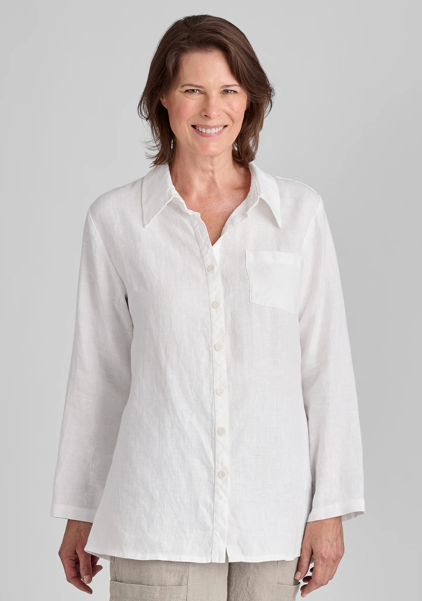 Bias Back Shirt - Linen Shirt - FINAL SALE - Image 5