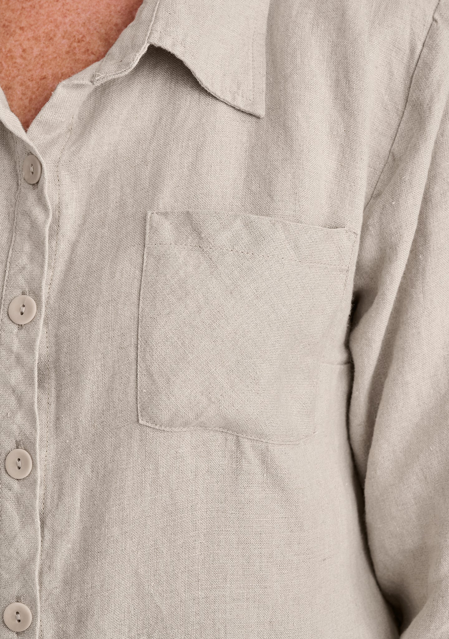 Bias Back Shirt - Linen Shirt - FINAL SALE - Image 8