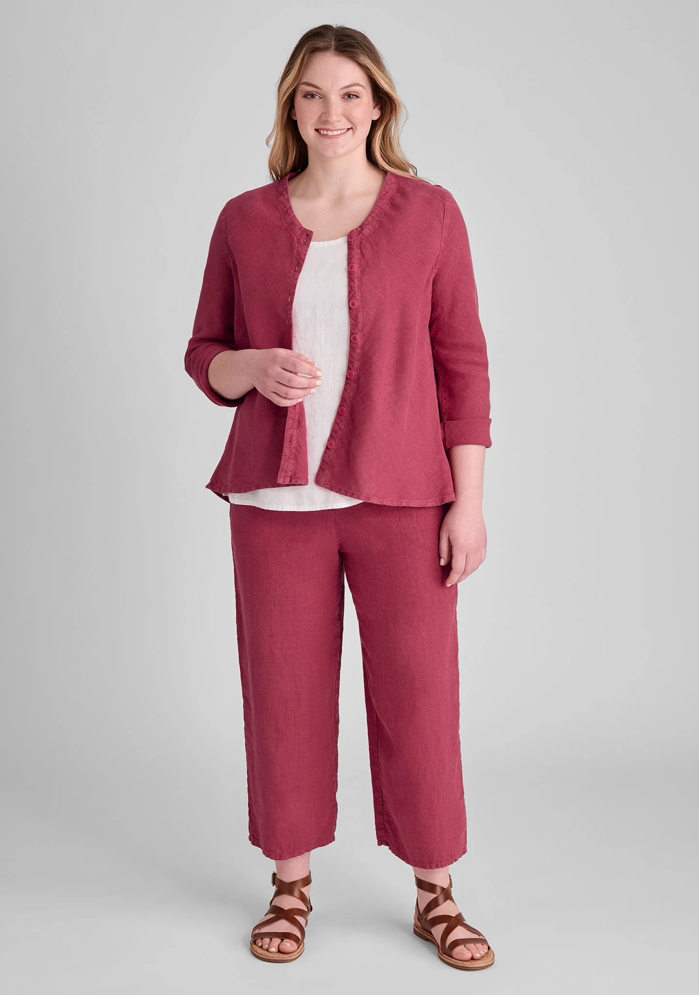 Floods - Linen Pants With Elastic Waist - FINAL SALE - Image 7