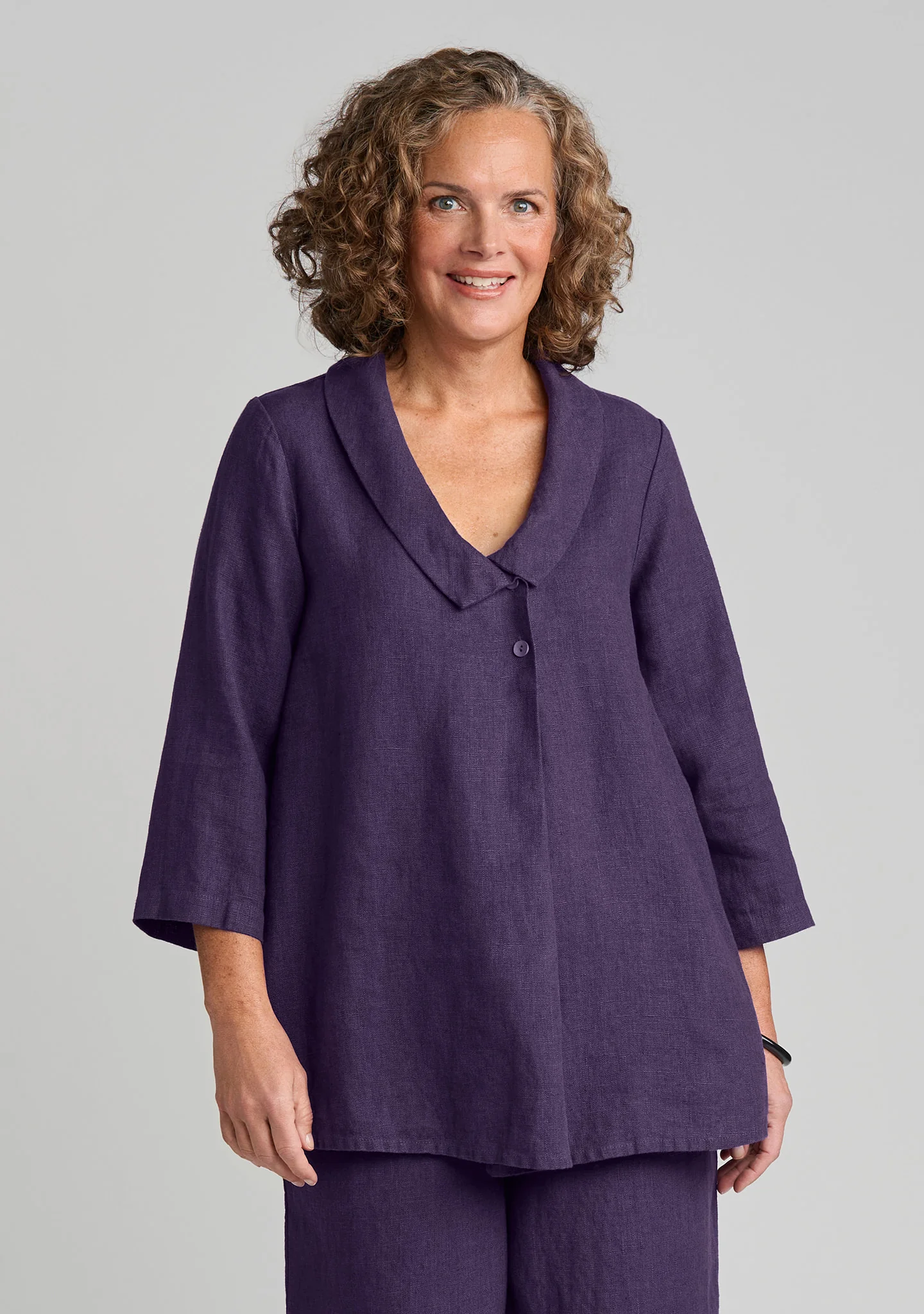 Folded Blouse - Linen Pullover - FINAL SALE - Image 2