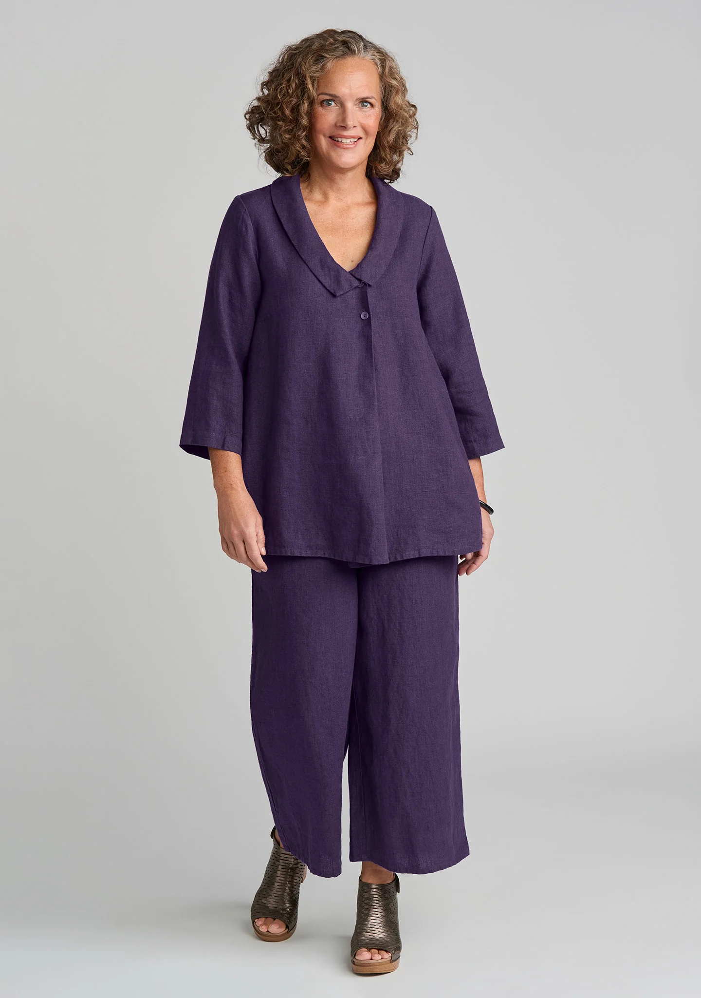 Folded Blouse - Linen Pullover - FINAL SALE - Image 8