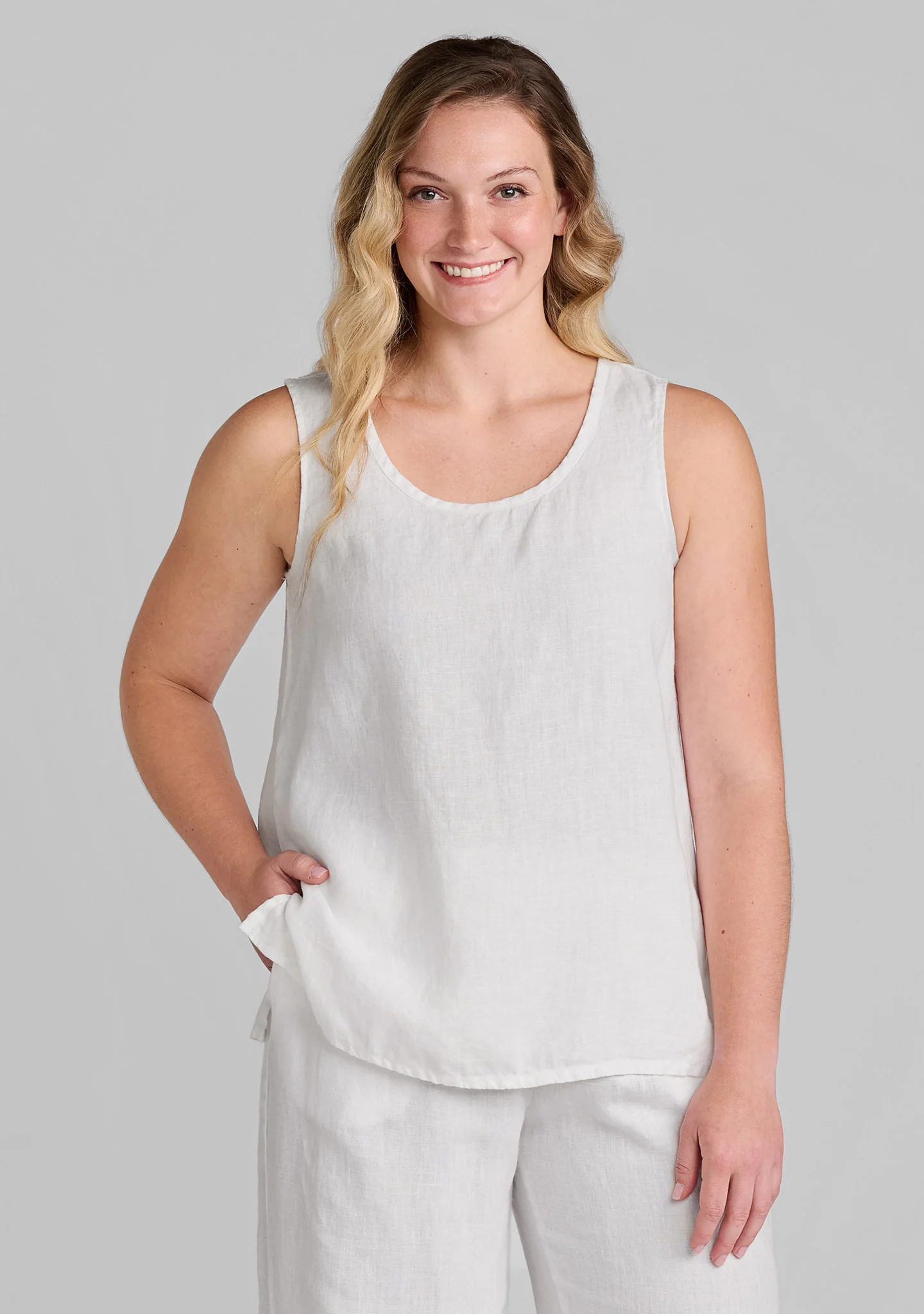 Fundamental Tank - Linen Tank Top - Image 9