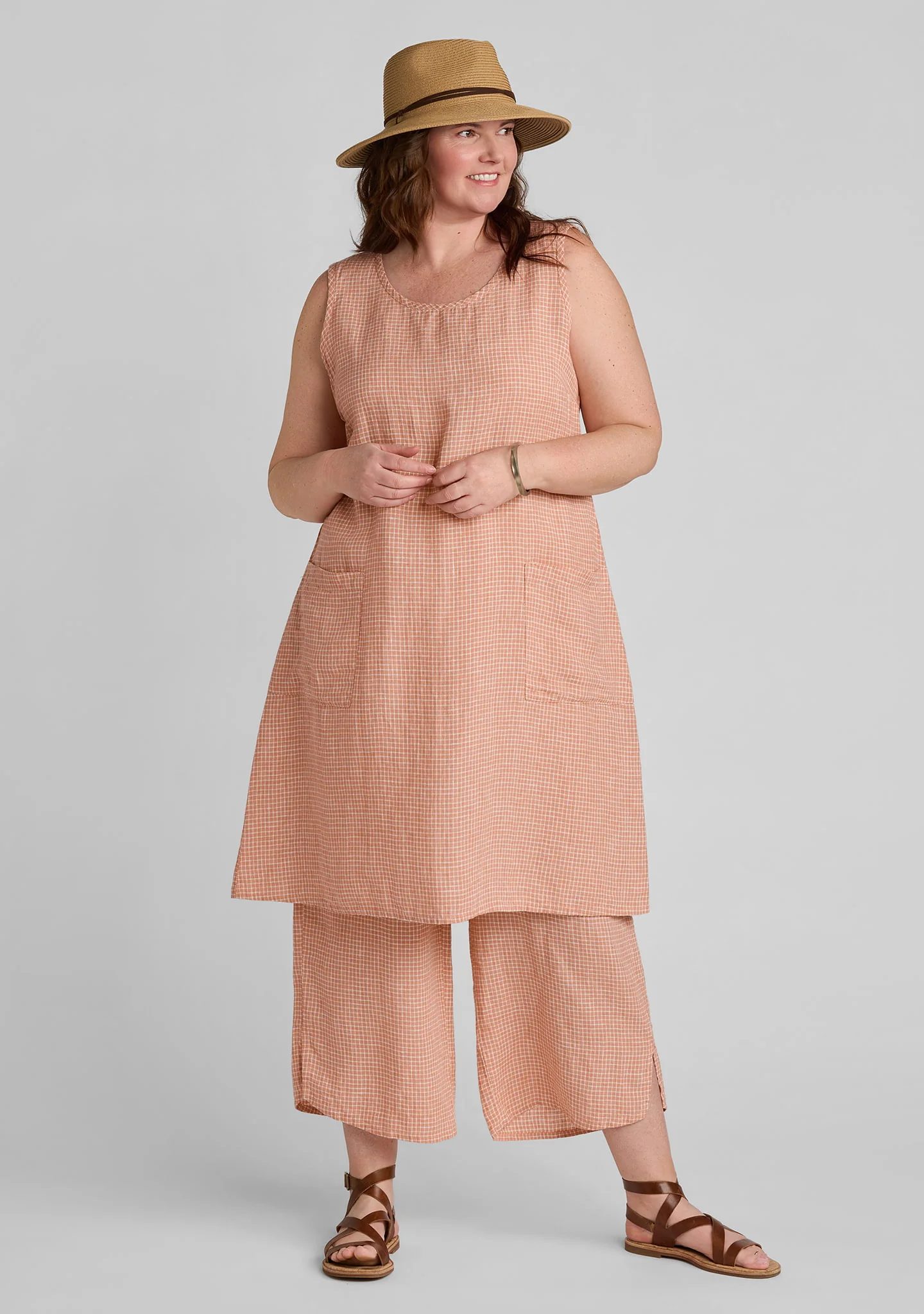 Gathered Back Dress - Linen Shift Dress - Image 5
