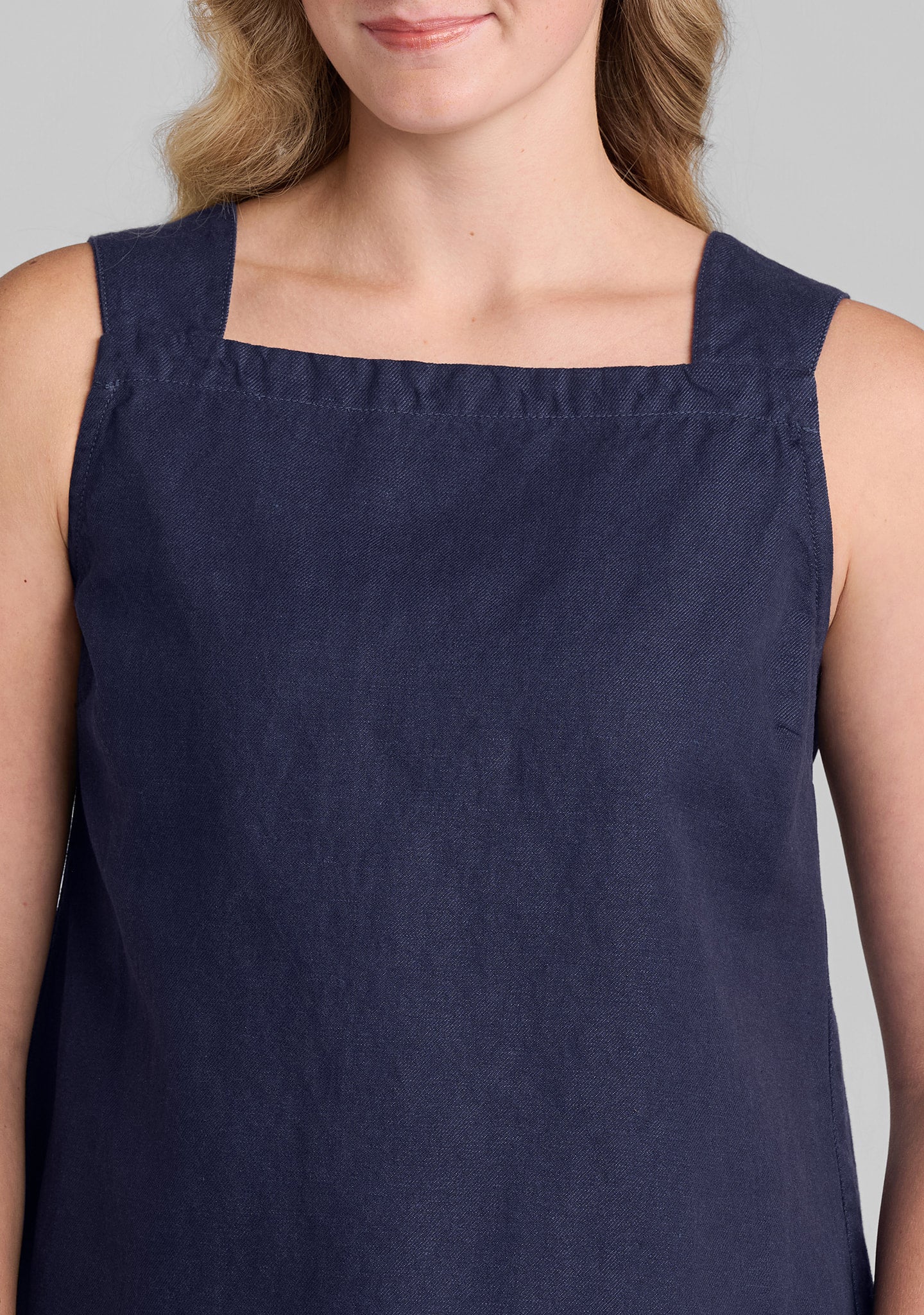 Harlow Tank - Linen/Cotton Denim - FINAL SALE - Image 3