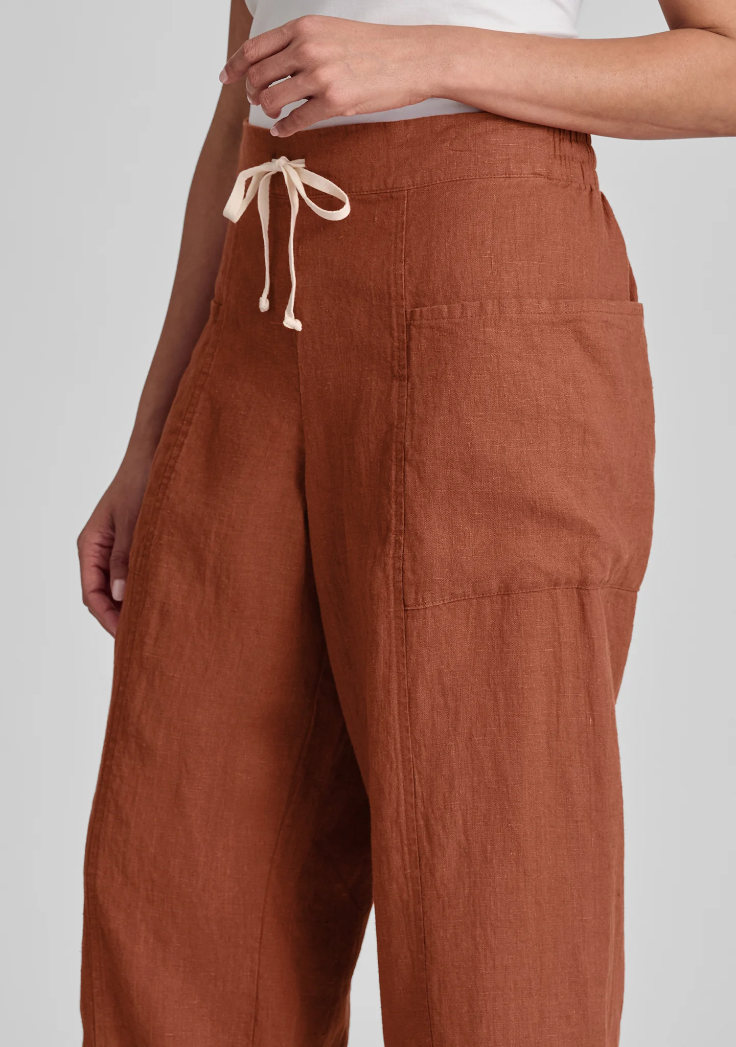 Keen Pant - Linen Drawstring Pants - FINAL SALE - Image 6