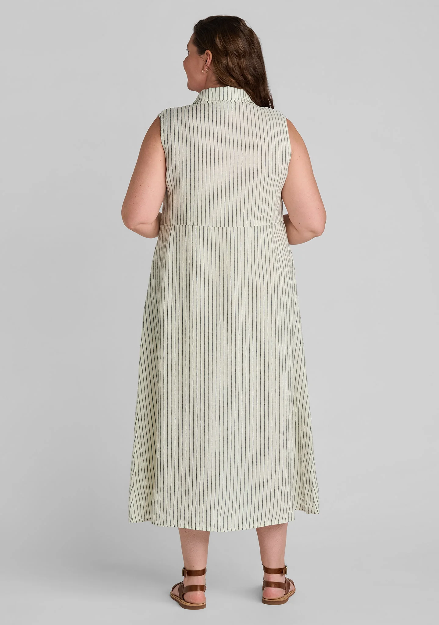 Marlowe Dress - Sleeveless Linen Maxi Dress - Image 7