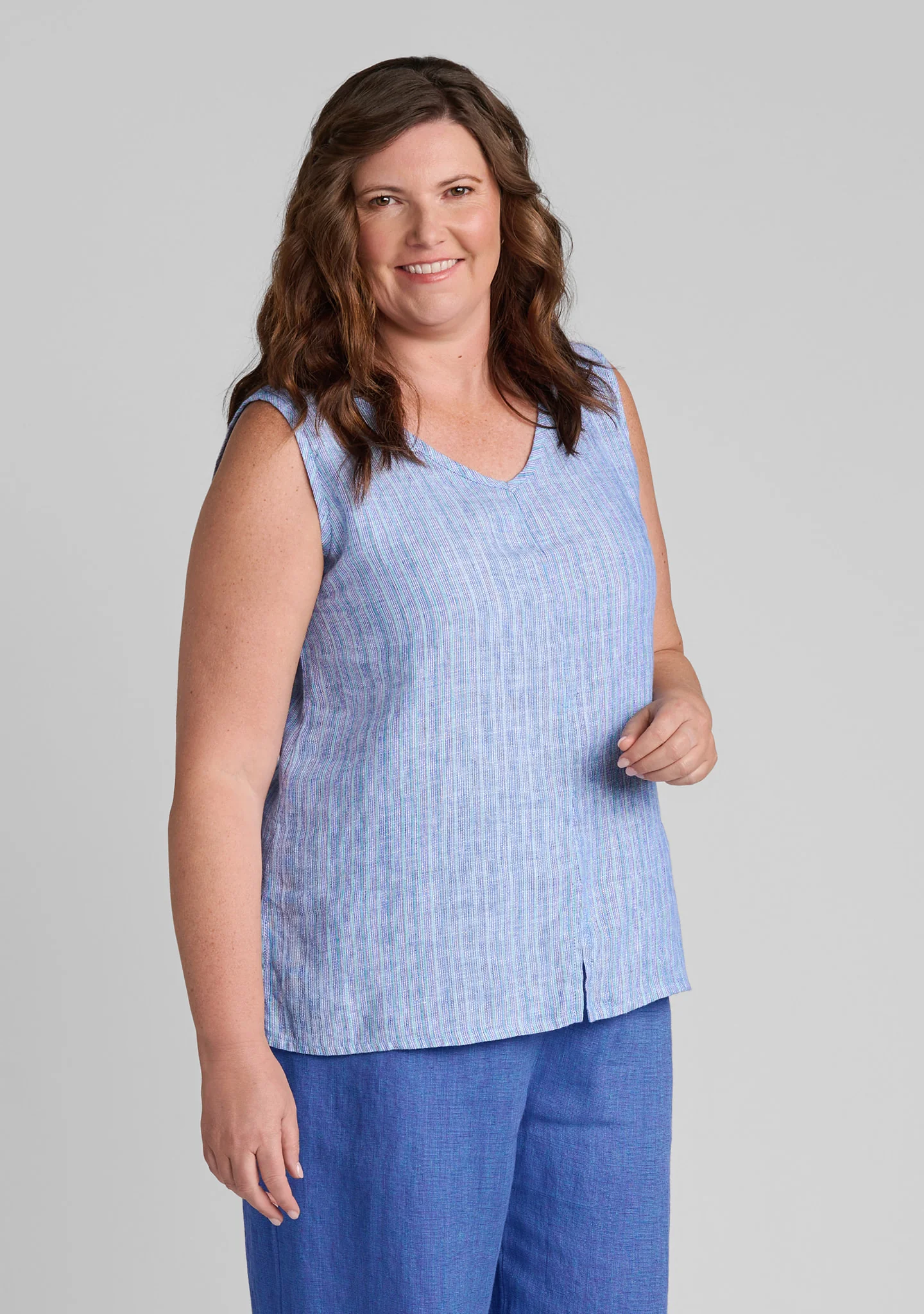 Open Tank - Linen Tank Top - Image 5