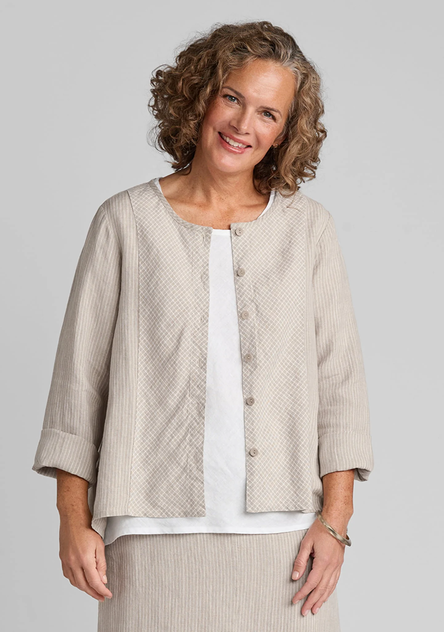 Rippling Jacket - Linen Cardigan - Image 3