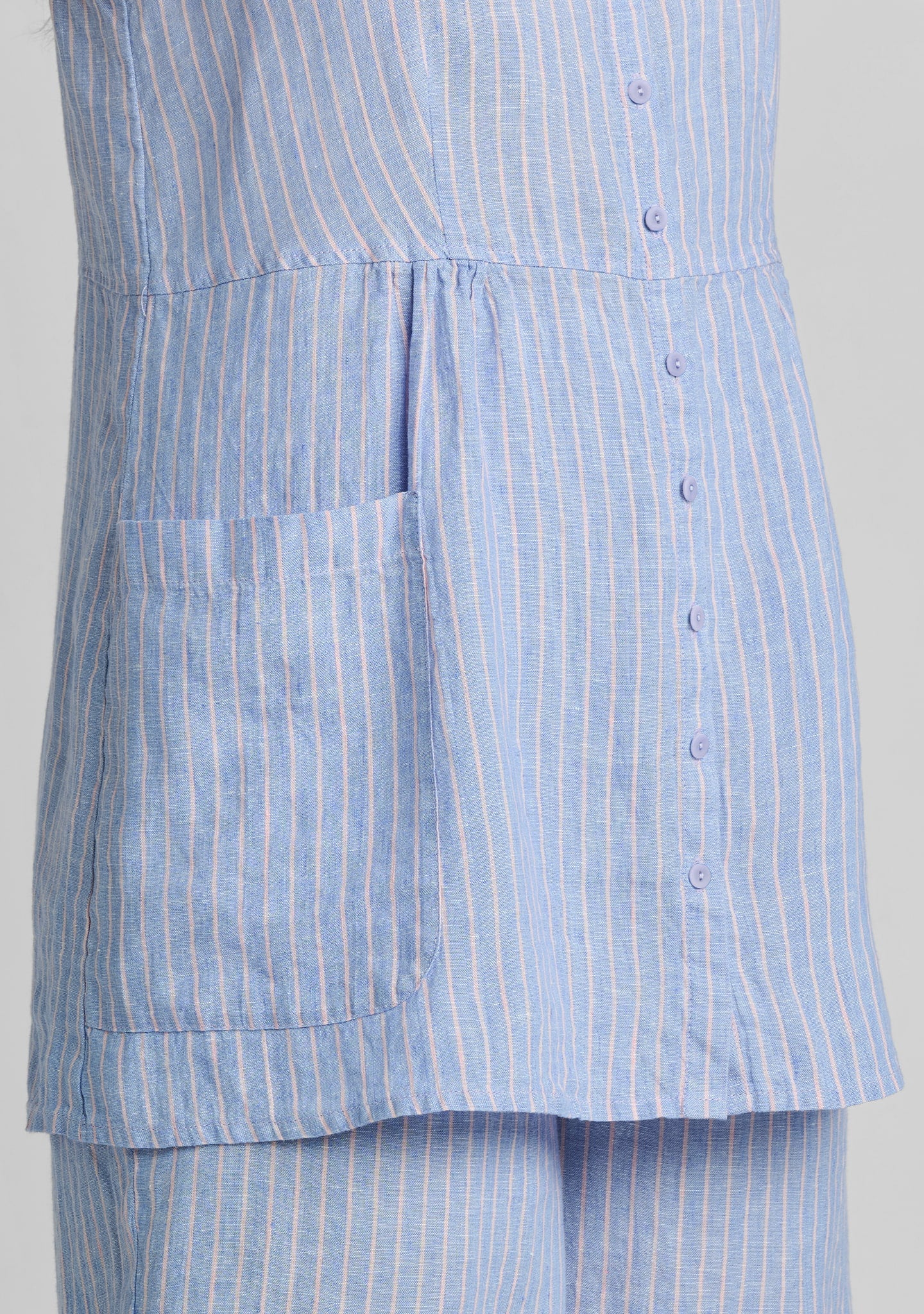 Sun Top - Sleeveless Linen Shirt - Image 5