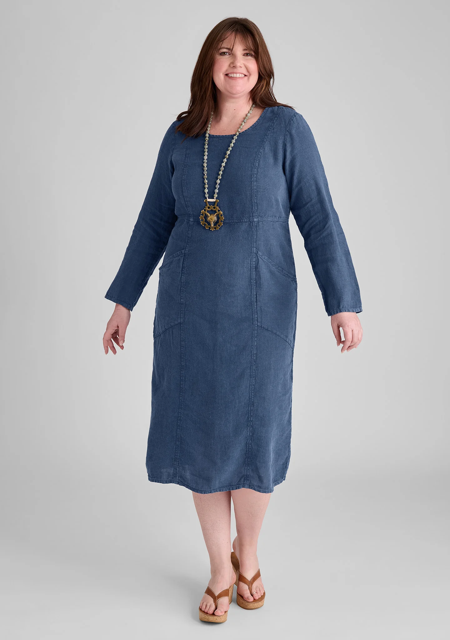 Vintage Dress - Linen Dress - FINAL SALE - Image 5
