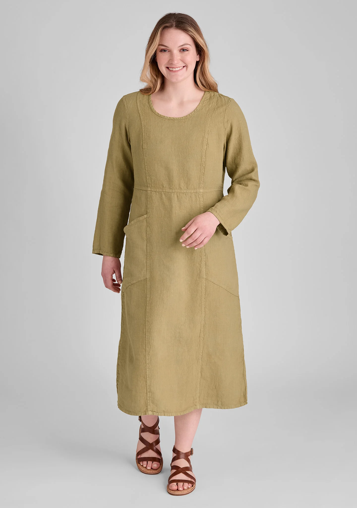 Vintage Dress - Linen Dress - FINAL SALE - Image 6