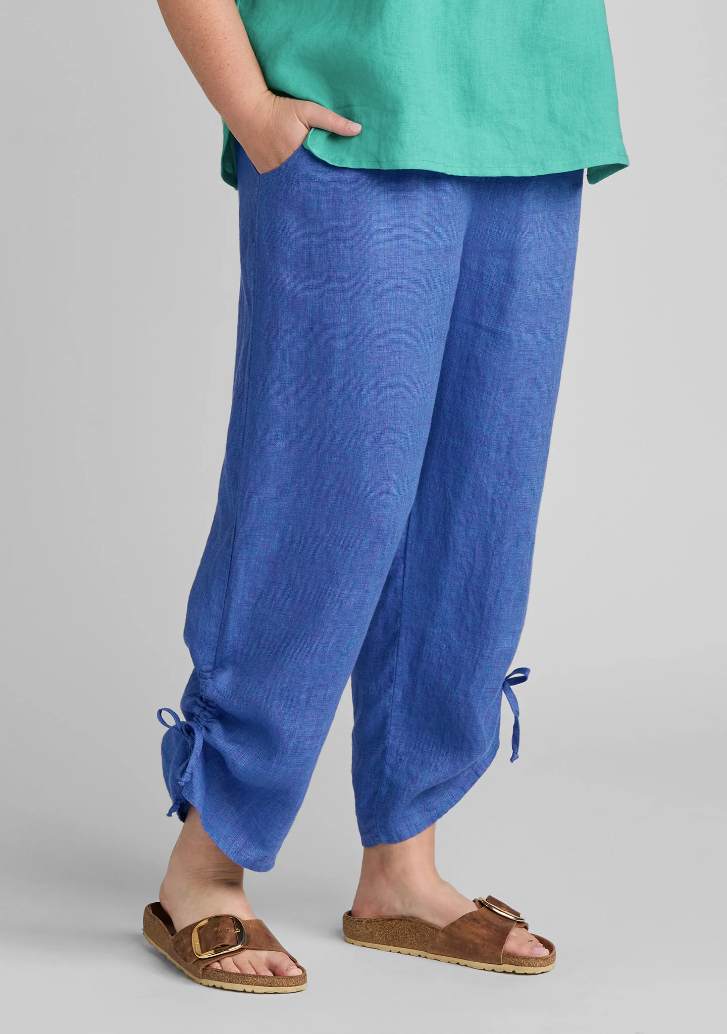 Zen Pant - Linen Pant With Elastic Waist - Image 3